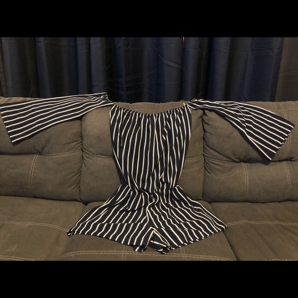 Romper navy white - Picture 1 of 1